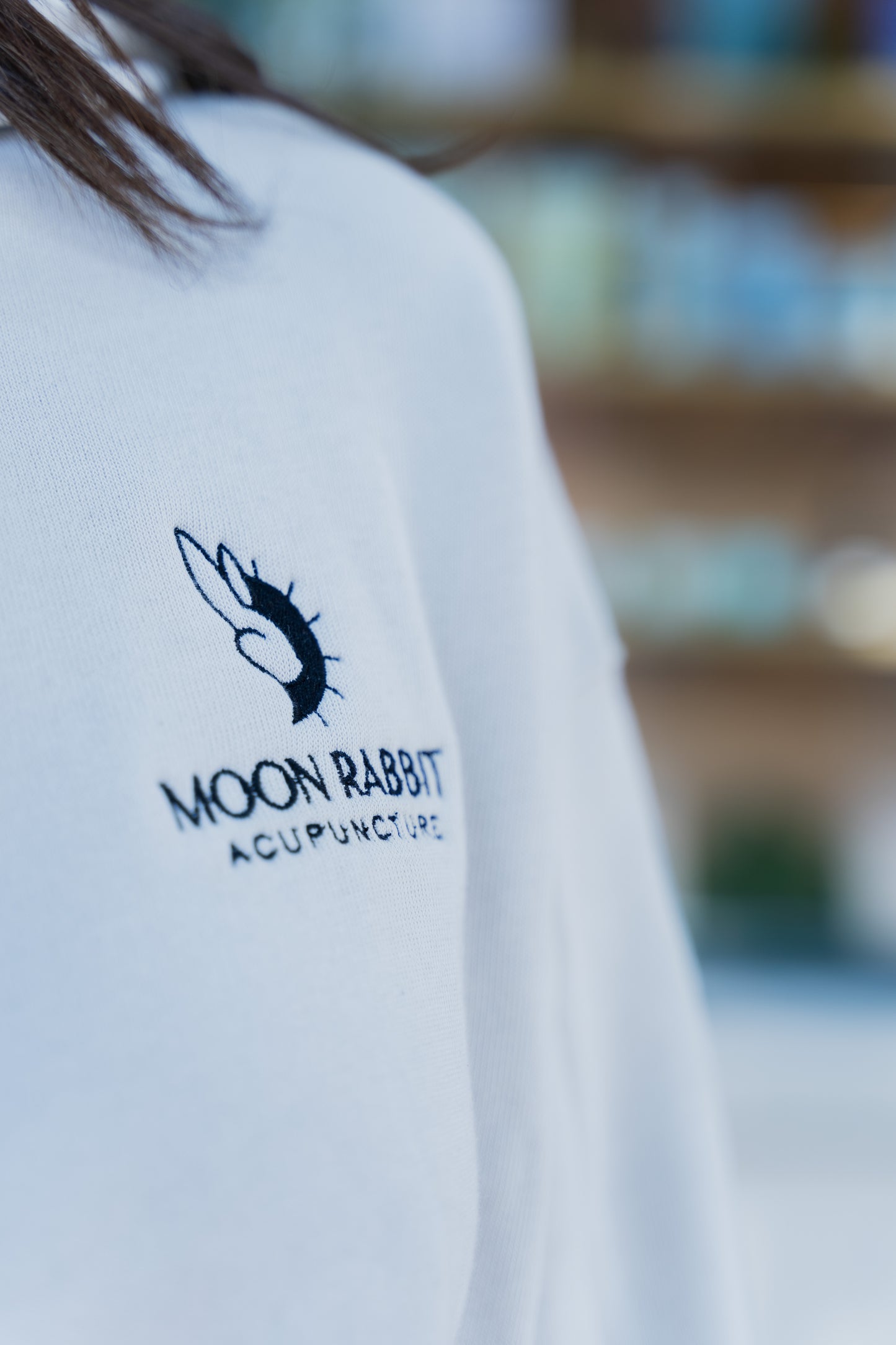 Moon Rabbit Cropped Hoodie