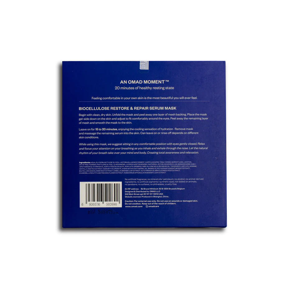 Bio Cellulose Restore & Repair Serum Face Masks