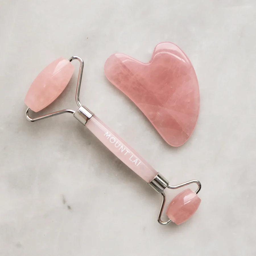 Facial Spa Set in Rose Quartz