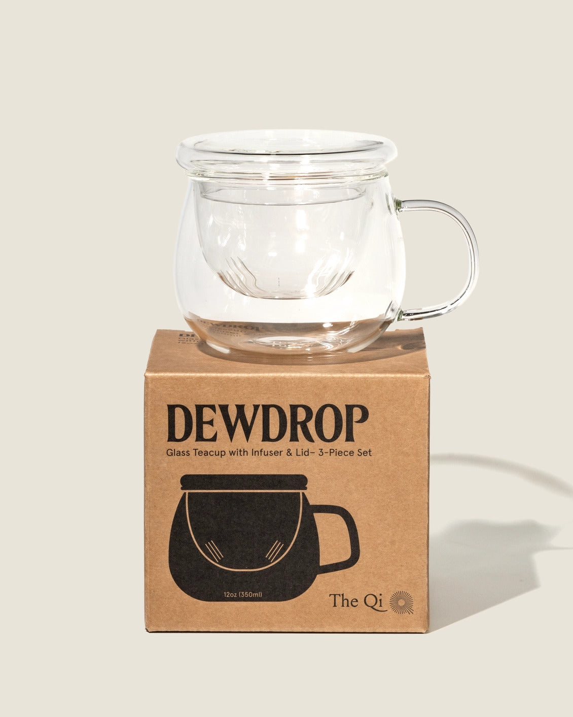 Dewdrop Glass Teacup + Infuser