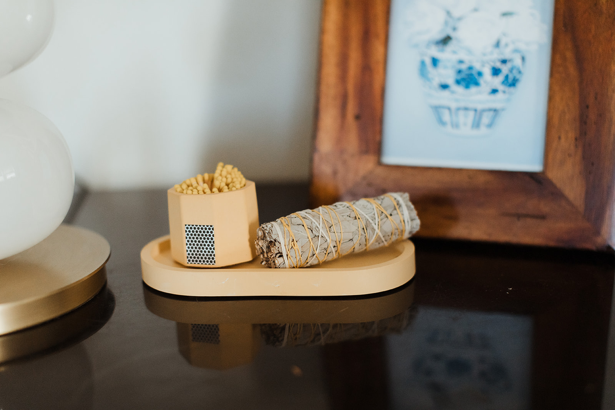 Concrete Candle Tray